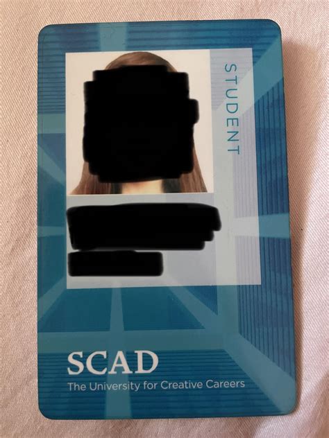 scad id tags rfid|university SCAD card.